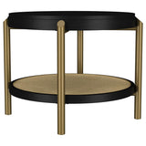 Arini 3-piece Round Coffee and End Table Set Black | Multi | Black | 706198-S3