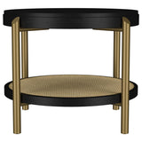 Arini 3-piece Round Coffee and End Table Set Black | Multi | Black | 706198-S3