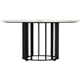 Haven 3-piece Round Marble Coffee and End Table Set Black | Black | 706208-S3