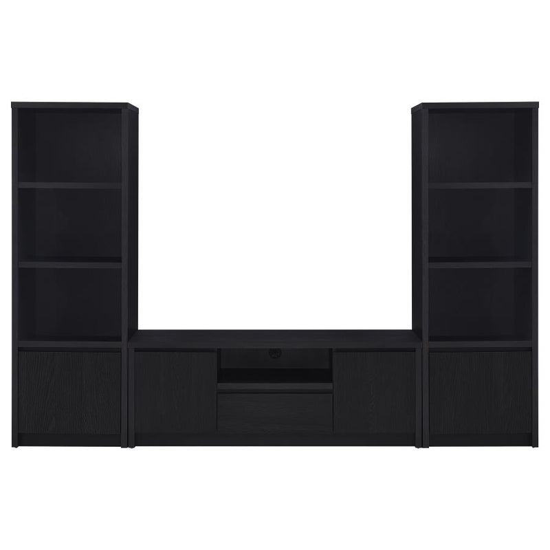 Winfield 3-piece Entertainment Center 60-inch TV Stand Black