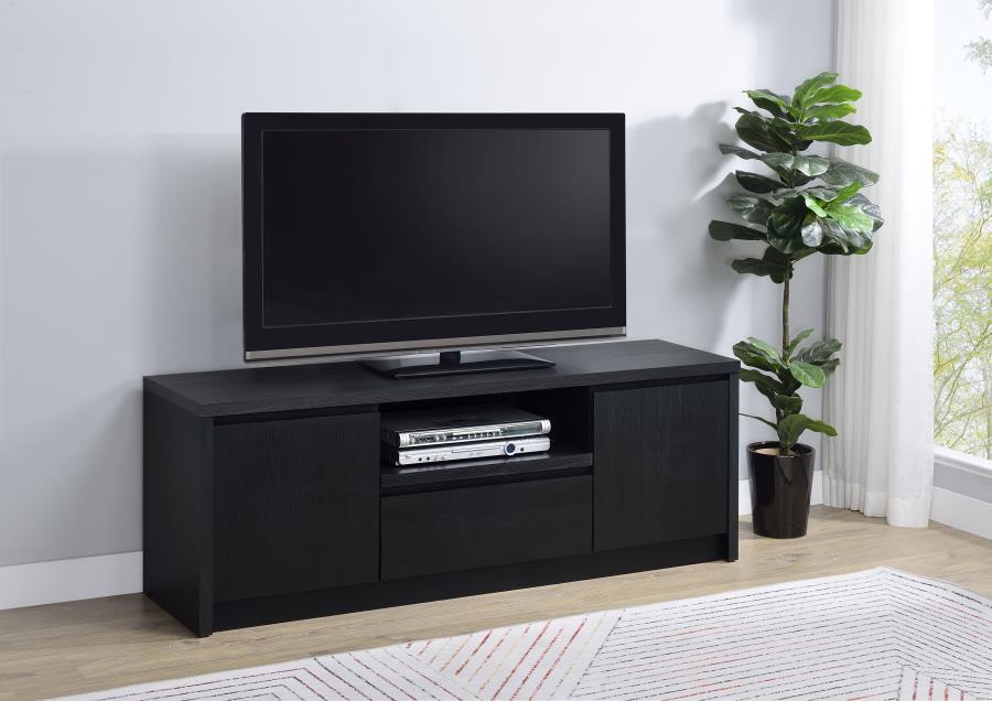 Winfield 60-inch 2-door TV Stand Media Console Black | Black | 706222