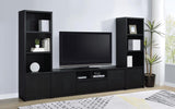 Winfield 3-piece Entertainment Center 78-inch TV Stand Black | Black | 706223-SET
