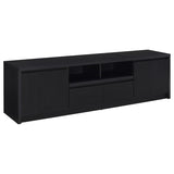 Winfield 3-piece Entertainment Center 78-inch TV Stand Black | Black | 706223-SET