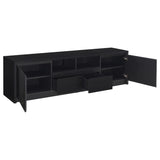 Winfield 3-piece Entertainment Center 78-inch TV Stand Black | Black | 706223-SET