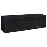 Winfield 3-piece Entertainment Center 78-inch TV Stand Black | Black | 706223-SET