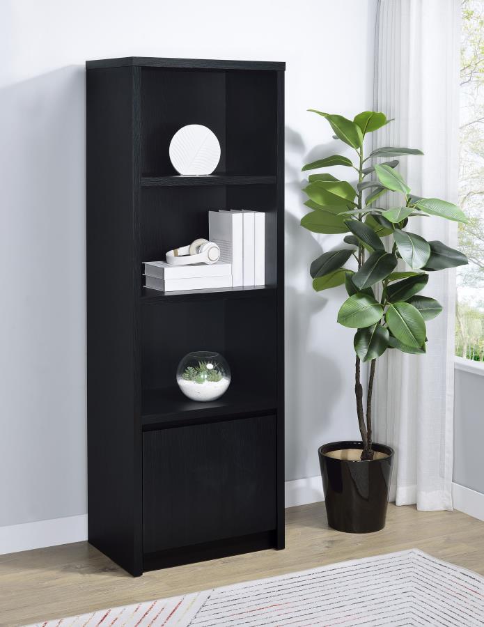 Winfield 3-shelf Media Tower Entertainment Pier Black | Black | 706224