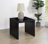 Knapp Engineered Wood Square Side End Table Black | King | Black | 706227