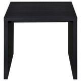 Knapp Engineered Wood Square Side End Table Black | King | Black | 706227