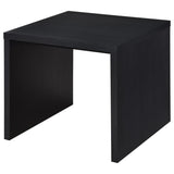Knapp Engineered Wood Square Side End Table Black | King | Black | 706227