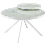 Briggs 2-piece Round Coffee and End Table Set White | White | 706258-S2