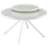 Briggs 3-piece Round Coffee and End Table Set White | White | 706258-S3