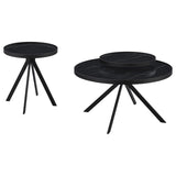 Briggs 2-piece Round Coffee and End Table Set Black | Black | 706268-S2