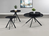Briggs 2-piece Round Coffee and End Table Set Black