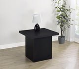 Max Square Engineered Laminate End Side Table Black | Black | 706277