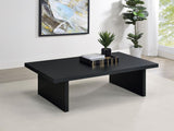 Max Rectangular Engineered Laminate Coffee Table Black | Black | 706278