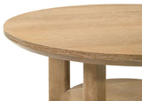 Ottowa 36-inch Round Wood Cocktail Coffee Table Light Oak | Beige | Light Oak | 706298