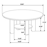 Ottowa 36-inch Round Wood Cocktail Coffee Table Light Oak | Beige | Light Oak | 706298
