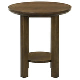 Ottowa 2-piece Round Wood Coffee Table Set Brown | Brown | 706308-S2