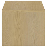 Canoga Engineered Wood Accent Side End Table Light Oak | Beige | Light Oak | 706347