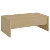 Canoga Engineered Wood Lift Top Coffee Table Light Oak | Beige | Light Oak | 706348