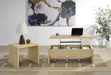 Canoga Engineered Wood Lift Top Coffee Table Light Oak | Beige | Light Oak | 706348