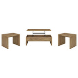 Canoga 3-piece Lift Top Cocktail Coffee Table Set Mango | Brown | Mango | 706358-S3