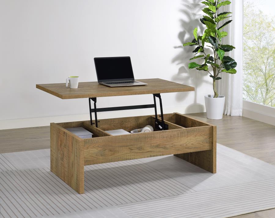 Canoga Engineered Wood Lift Top Cocktail Coffee Table Mango | Brown | Mango | 706358