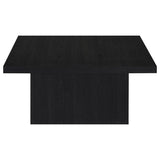 Devar 2-piece Square Cocktail Coffee End Table Set Black | Black | 706408-S2