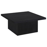 Devar 3-piece Square Cocktail Coffee End Table Set Black | Black | 706408-S3