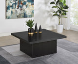 Devar Square Engineered Wood Cocktail Coffee Table Black | King | Black | 706408