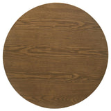 Franklin Round Wood Pedestal Side End Table Dark Brown | Brown | Dark Brown | 706437