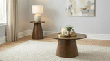 Franklin 36-inch Round Pedestal Coffee Table Dark Brown | Brown | Dark Brown | 706438