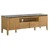 Bradley 63-inch 2-Door SmartTop TV Stand Grey and Natural | Grey | Grey / Natural | 706442