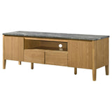 Bradley 63-inch 2-Door SmartTop TV Stand Grey and Natural | Grey | Grey / Natural | 706442