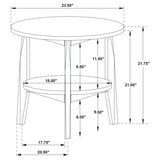 Bradley 2-Piece Round SmartTop Coffee Table Set Grey and Natural | Grey | Grey / Natural | 706448-S2
