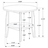 Bradley 3-Piece Round SmartTop Coffee Table Set Grey and Natural | Grey | Grey / Natural | 706448-S3