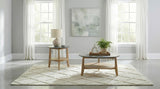 Bradley Round SmartTop Cocktail Coffee Table Grey and Natural | Grey | Grey / Natural | 706448
