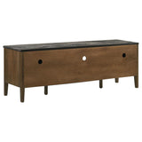 Bradley 63-inch 2-Door SmartTop TV Stand Smokey Grey and Brown | Grey | Smokey Grey / Dark Brown | 706452