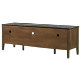 Bradley 63-inch 2-Door SmartTop TV Stand Smokey Grey and Brown | Grey | Smokey Grey / Dark Brown | 706452
