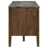 Bradley 63-inch 2-Door SmartTop TV Stand Smokey Grey and Brown | Grey | Smokey Grey / Dark Brown | 706452