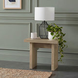 Decker Square Occasional Side End Table Natural Oak | Beige | Natural Oak | 706467