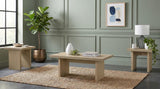 Decker 2-piece Coffee and End Table Set Natural Oak