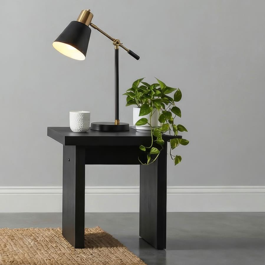Decker Square Occasional Side End Table Black | Black | 706477