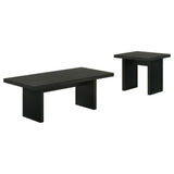 Decker 2-piece Coffee and End Table Set Black | Black | 706478-S2