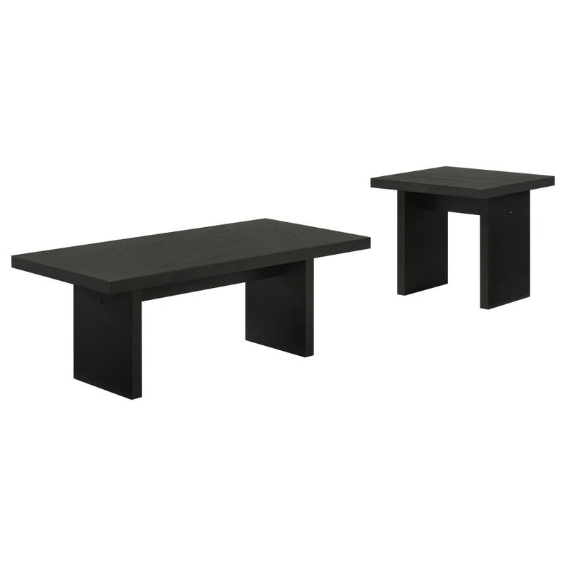 Decker 2-piece Coffee and End Table Set Black