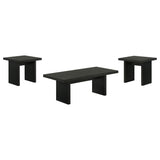 Decker 3-piece Coffee and End Table Set Black | Black | 706478-S3