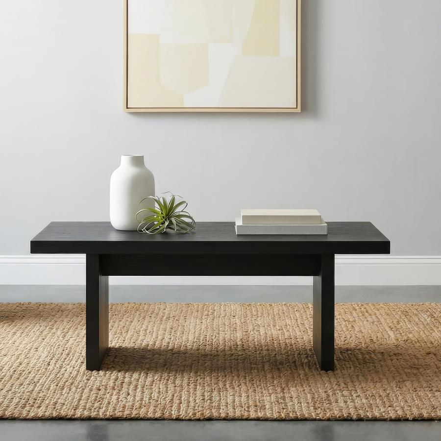 Decker 47-Inch Rectangular Cocktail Coffee Table Black | Black | 706478