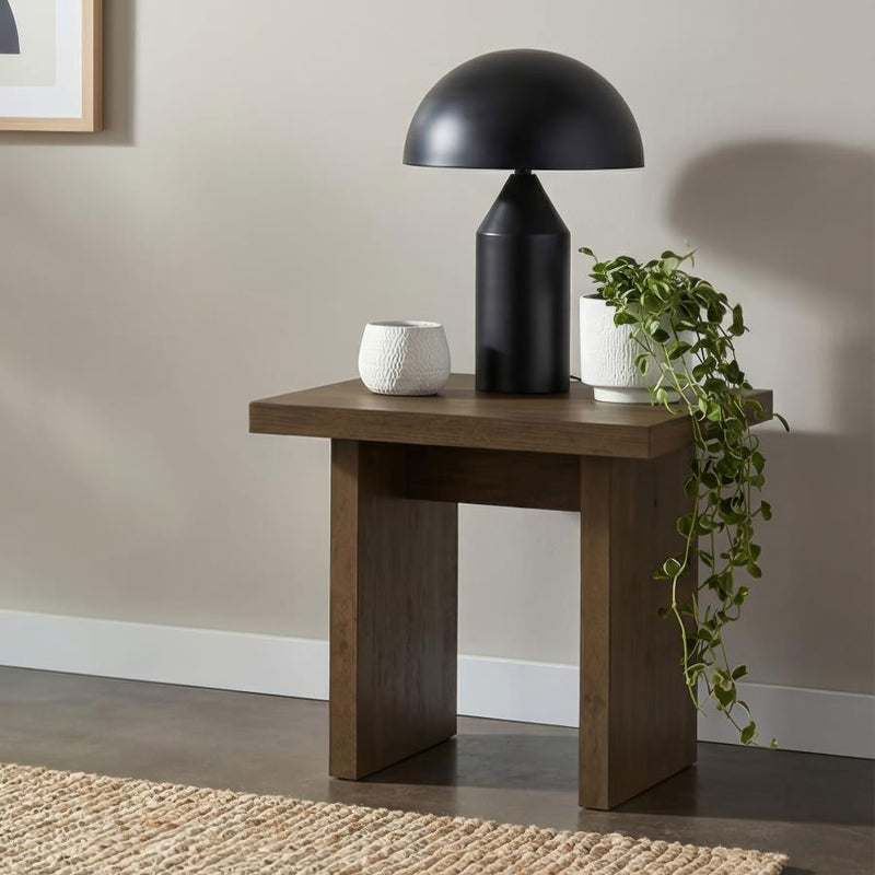 Decker Square Occasional Side End Table Walnut