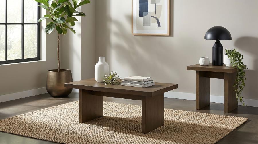 Decker 2-piece Coffee and End Table Set Walnut | Brown | Walnut | 706488-S2