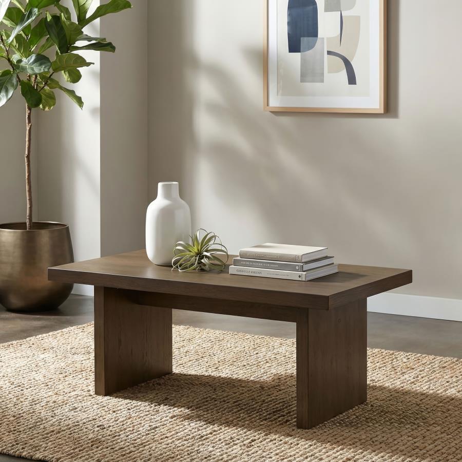 Decker 47-Inch Rectangular Cocktail Coffee Table Walnut | Brown | Walnut | 706488